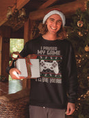 Paused My Game To Be Here Sweatshirt -SmartPrintsInk Designs