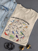 Our Lovely Little Birds T-shirt -SmartPrintsInk Designs