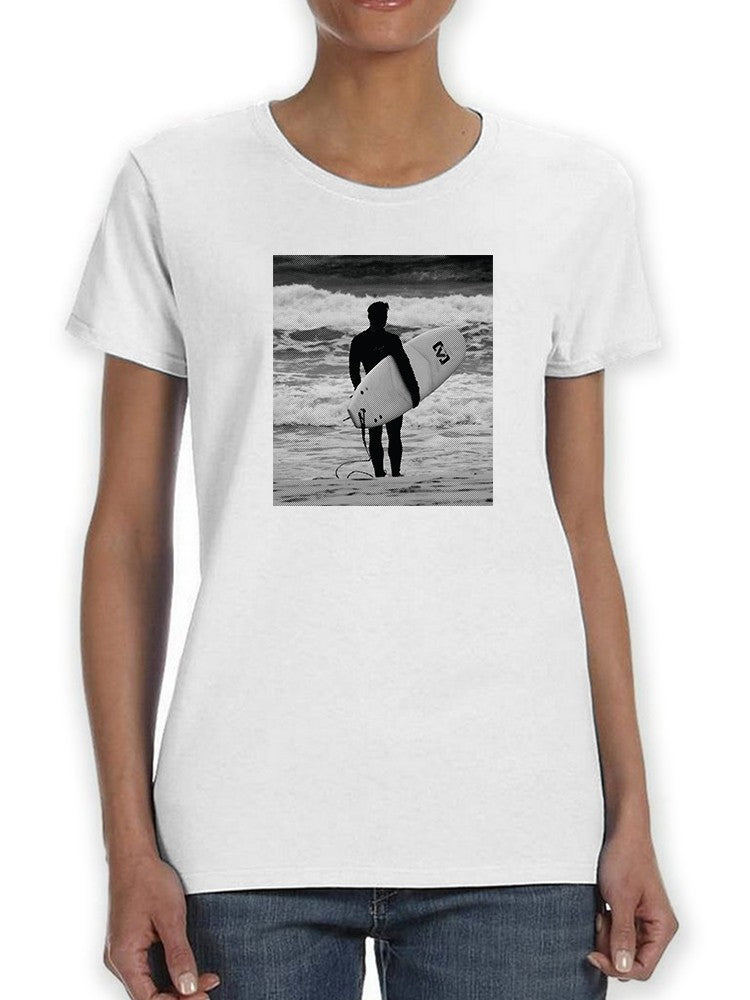 Surfer Shadow T-shirt -SmartPrintsInk Designs