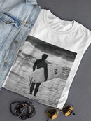 Surfer Shadow T-shirt -SmartPrintsInk Designs