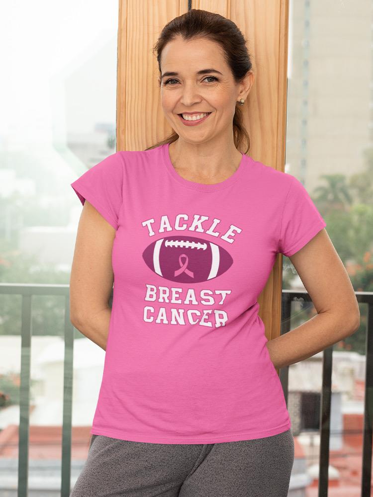 Tackle Breast Cancer T-shirt -SmartPrintsInk Designs