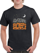 Cats And Pumpkins T-shirt -SmartPrintsInk Designs