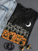 Cats And Pumpkins T-shirt -SmartPrintsInk Designs