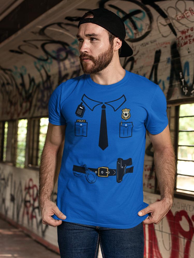 Police Costume Style T-shirt -SmartPrintsInk Designs