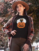 Kitten Inside Pumpkin T-shirt -SmartPrintsInk Designs