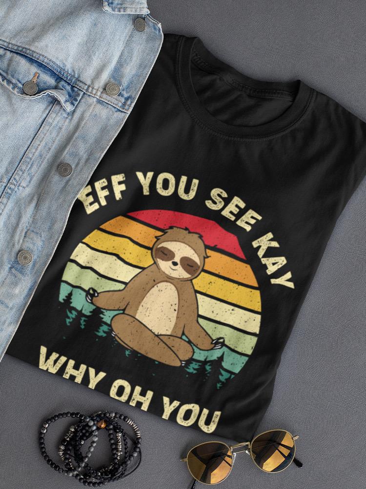 A Meditating Sloth T-shirt -SmartPrintsInk Designs