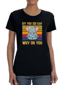 A Meditating Elephant T-shirt -SmartPrintsInk Designs
