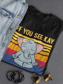A Meditating Elephant T-shirt -SmartPrintsInk Designs
