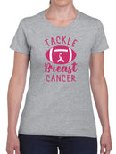 Tackle Breast Cancer Quote T-shirt -SmartPrintsInk Designs