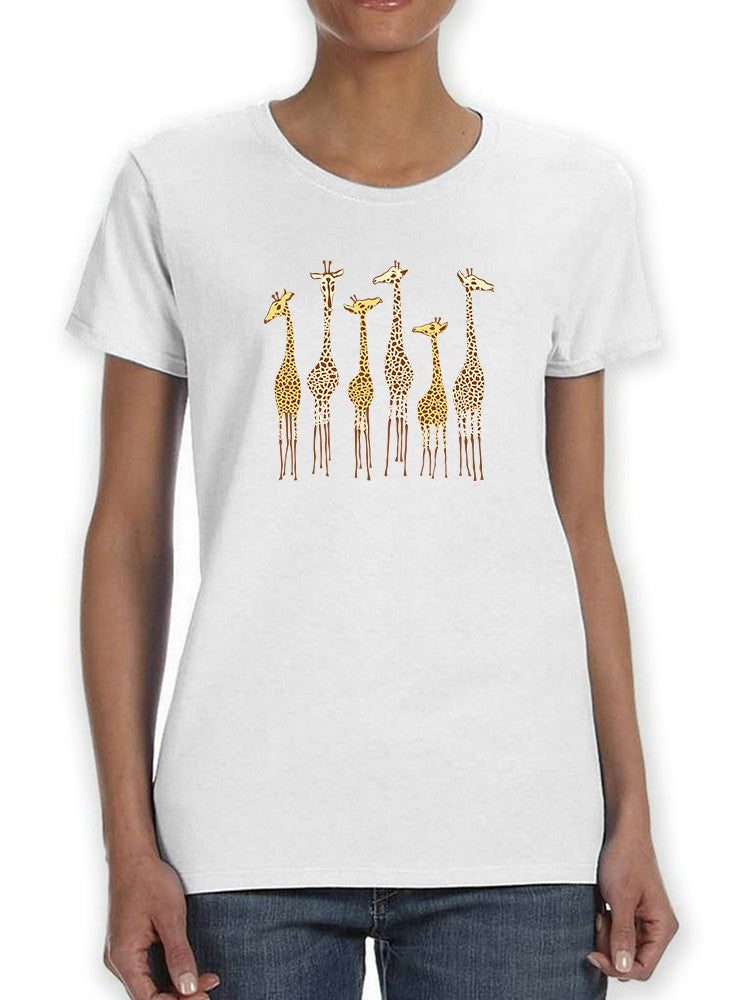 Giraffe Line T-shirt -SmartPrintsInk Designs