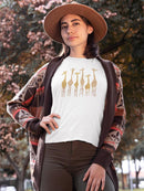 Giraffe Line T-shirt -SmartPrintsInk Designs