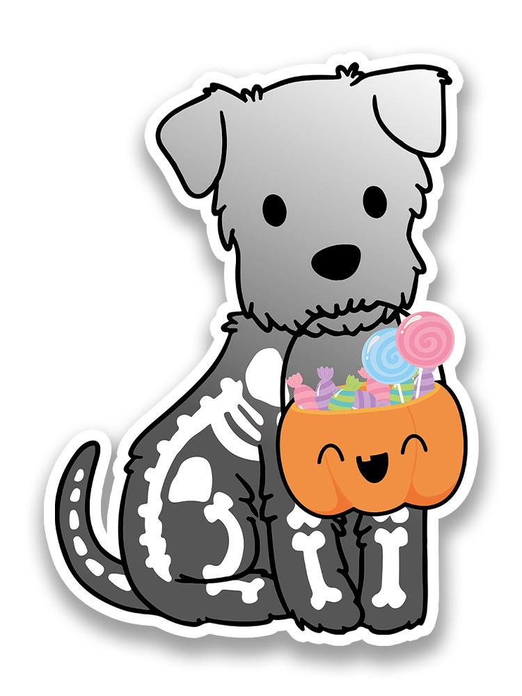 Cute Dog For Halloween Sticker -SmartPrintsInk Designs