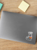 Cute Dog For Halloween Sticker -SmartPrintsInk Designs