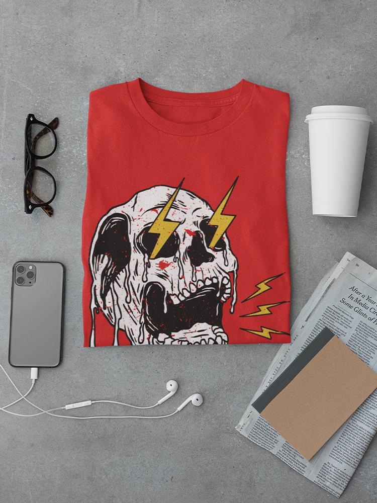 Electric Skull T-shirt -SmartPrintsInk Designs