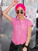 Uterus Middle Finger T-shirt -SmartPrintsInk Designs