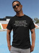 Matthew 6:33 Quote T-shirt -SmartPrintsInk Designs