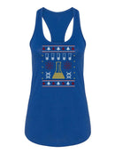 Chemical Ugly Sweater Racerback Tank -SmartPrintsInk Designs