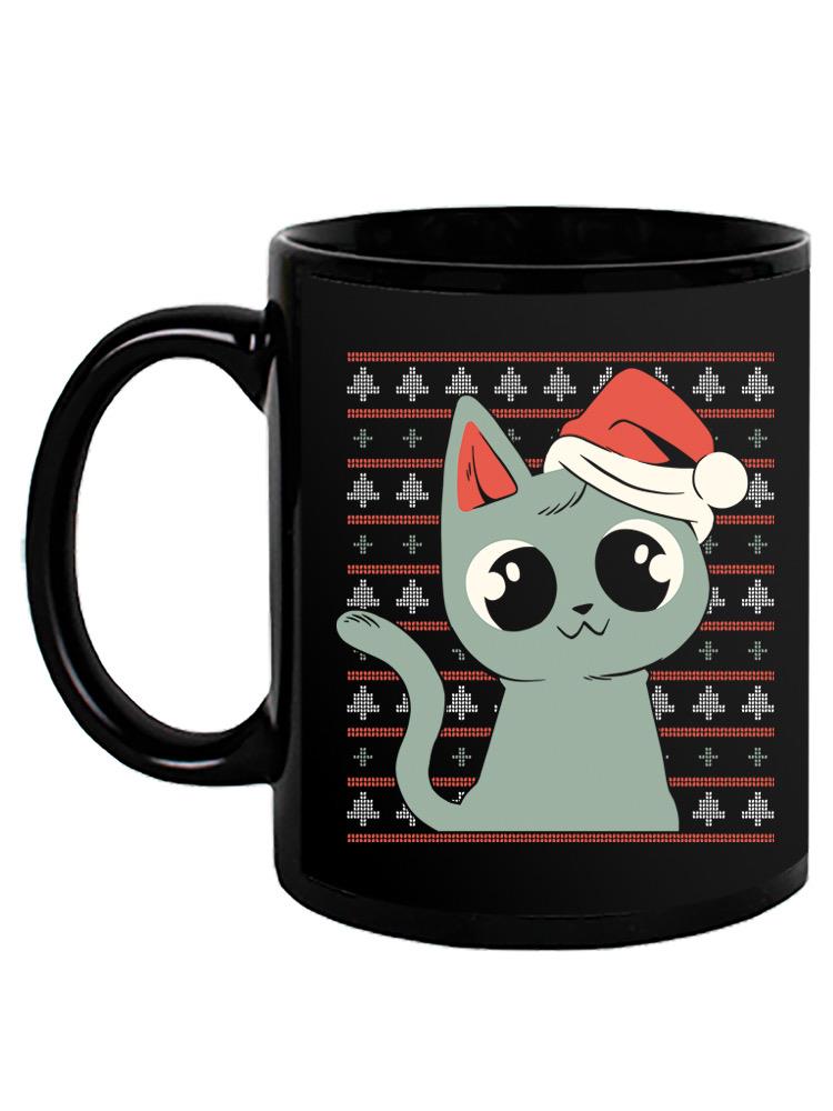 Christmas Kitten Mug -SmartPrintsInk Designs