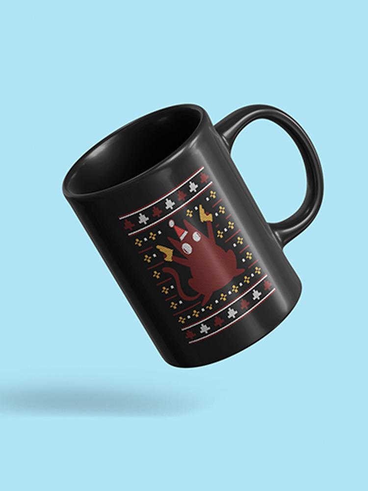 Funny Christmas Kitten Mug -SmartPrintsInk Designs