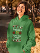 Here To Delete Your Cookies Hoodie  -SmartPrintsInk Designs