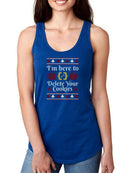 Here To Delete Your Cookies Racerback Tank -SmartPrintsInk Designs