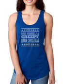 Creepy Little Christmas Racerback Tank -SmartPrintsInk Designs