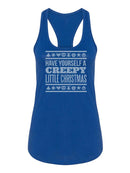Creepy Little Christmas Racerback Tank -SmartPrintsInk Designs