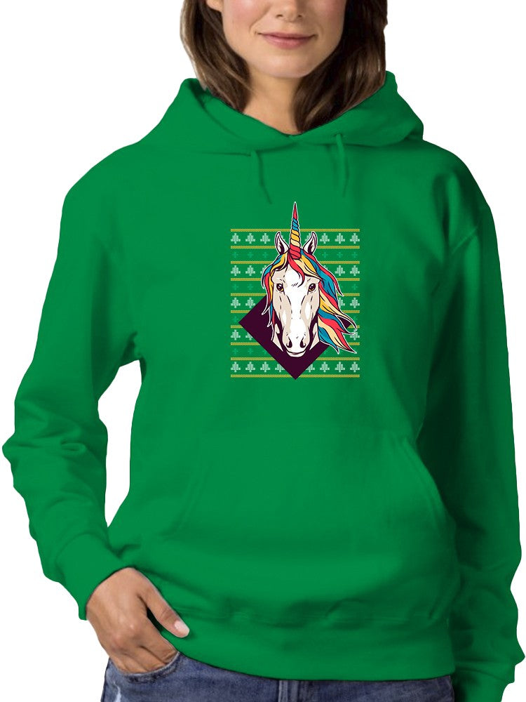 A Christmas Unicorn Hoodie -SmartPrintsInk Designs