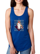 A Christmas Unicorn Racerback Tank -SmartPrintsInk Designs