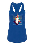 A Christmas Unicorn Racerback Tank -SmartPrintsInk Designs