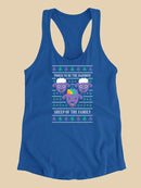 Rainbow Sheep Of The Family Racerback Tank -SmartPrintsInk Designs