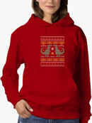 Christmas Dinosaurs Hoodie -SmartPrintsInk Designs
