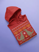 Christmas Dinosaurs Hoodie -SmartPrintsInk Designs