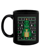 Dinosaur For Christmas Mug -SmartPrintsInk Designs