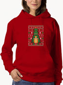 Dinosaur For Christmas Hoodie -SmartPrintsInk Designs