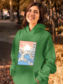 Waves And The Sunset Hoodie -SmartPrintsInk Designs