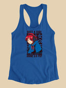 Love Anime And K-Pop Racerback Tank -SmartPrintsInk Designs