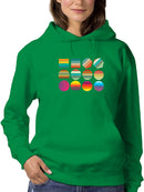 Colorful Shapes Hoodie -SmartPrintsInk Designs