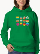 Colorful Shapes Hoodie -SmartPrintsInk Designs