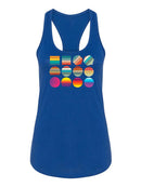 Colorful Shapes Racerback Tank -SmartPrintsInk Designs