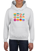 Colorful Shapes Hoodie -SmartPrintsInk Designs