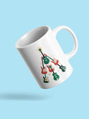 Guitar Christmas Tree Mug -SmartPrintsInk Designs