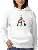 Guitar Christmas Tree Hoodie -SmartPrintsInk Designs
