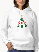 Guitar Christmas Tree Hoodie -SmartPrintsInk Designs