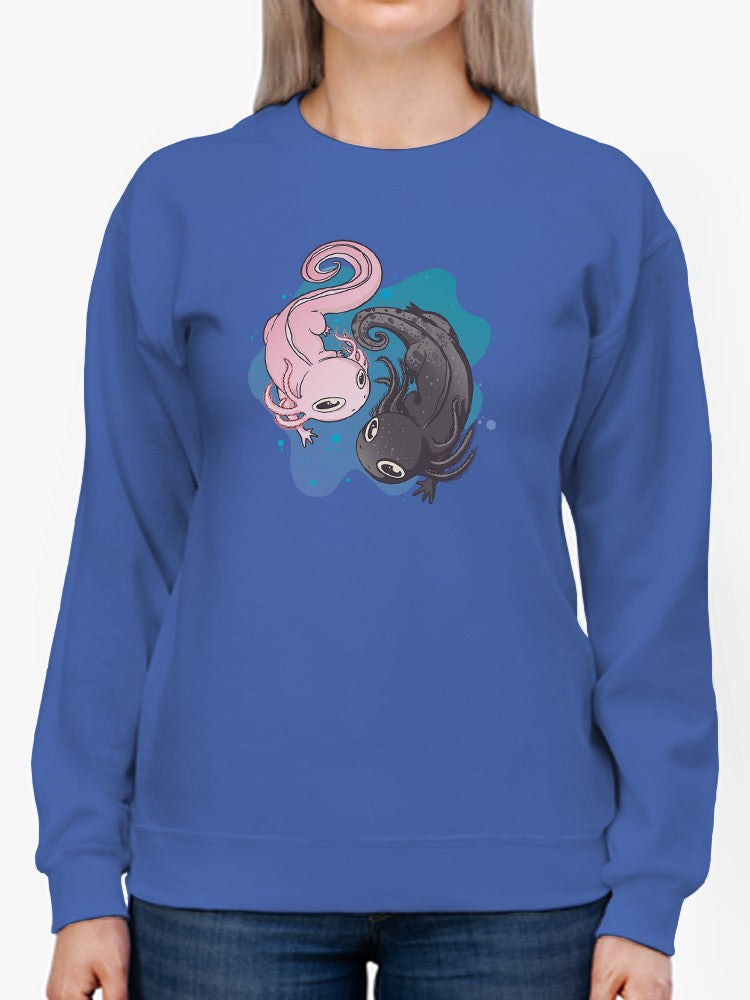 Axolotls Sweatshirt -SmartPrintsInk Designs