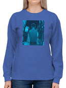 A Man In A City Sweatshirt -SmartPrintsInk Designs