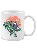 Dinosaur And Costumes Mug -SmartPrintsInk Designs