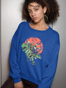 Dinosaur And Costumes Sweatshirt -SmartPrintsInk Designs