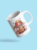 Doll Eating Noodles Mug -SmartPrintsInk Designs