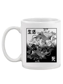 Black And White Koi Fish Mug -SmartPrintsInk Designs